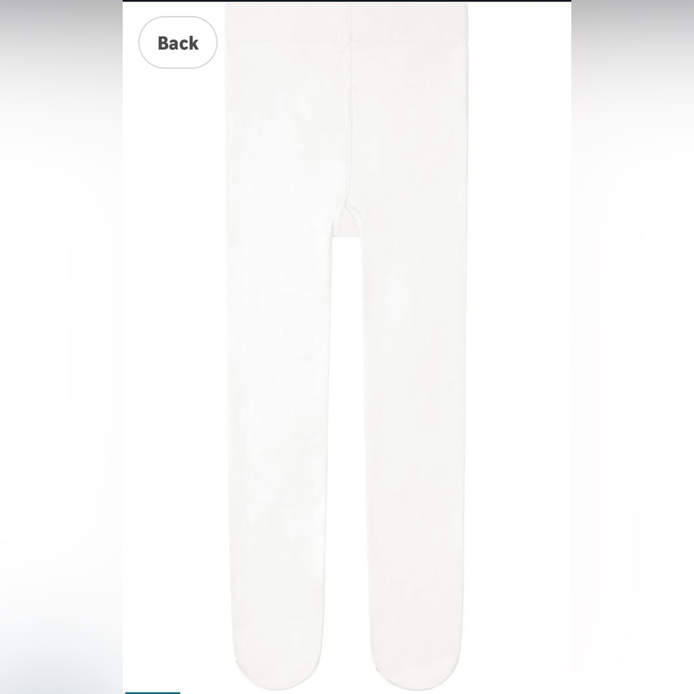 Girls' Elastic Fleece Lined Thickened Tights Pantyhose UltraStretch White L(5-7)